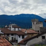 Vista panoramica sui tetti di Trento dal terrazzo Hotel Accademia
